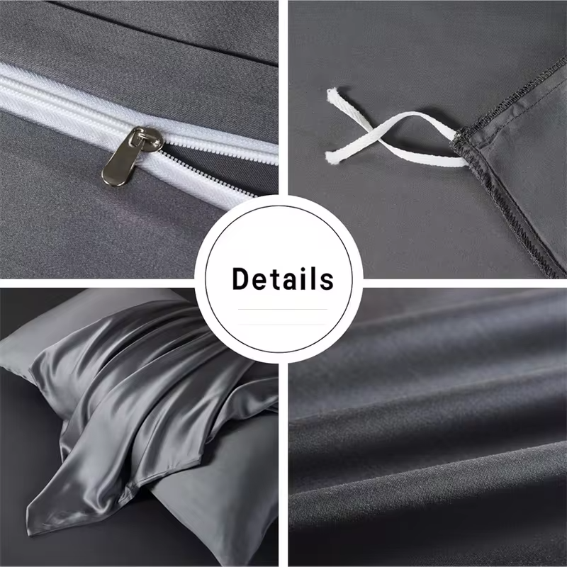 Silky Bedding Set Luxury Natural 100% Bamboo Duvet Cover Set Bedsheet Bed Linen Pillowcase Double Bed Sheet Set King Queen Size