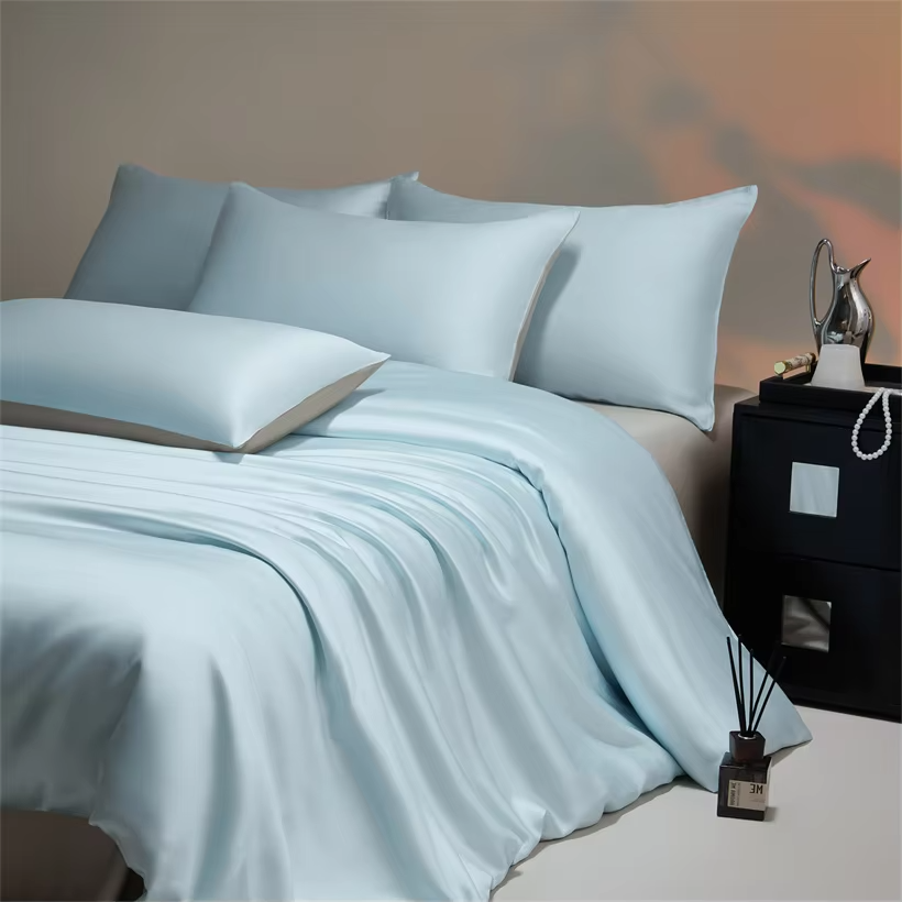 Silky Bedding Set Luxury Natural 100% Bamboo Duvet Cover Set Bedsheet Bed Linen Pillowcase Double Bed Sheet Set King Queen Size