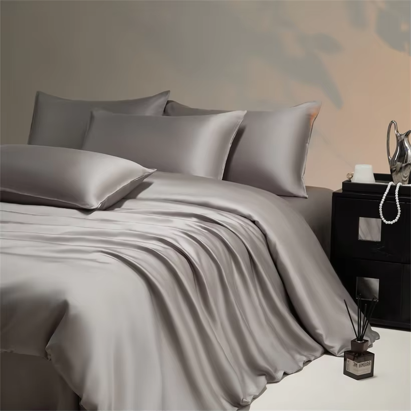 Silky Bedding Set Luxury Natural 100% Bamboo Duvet Cover Set Bedsheet Bed Linen Pillowcase Double Bed Sheet Set King Queen Size