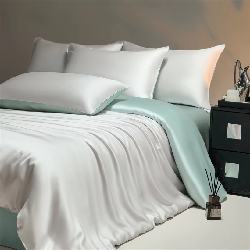 Silky Bedding Set Luxury Natural 100% Bamboo Duvet Cover Set Bedsheet Bed Linen Pillowcase Double Bed Sheet Set King Queen Size