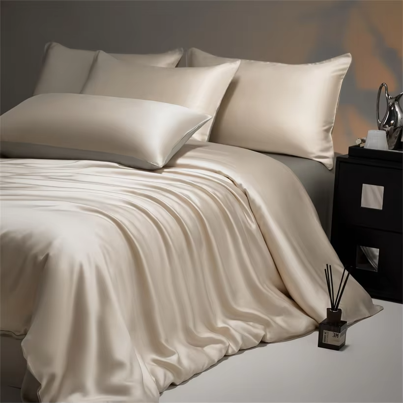 Silky Bedding Set Luxury Natural 100% Bamboo Duvet Cover Set Bedsheet Bed Linen Pillowcase Double Bed Sheet Set King Queen Size