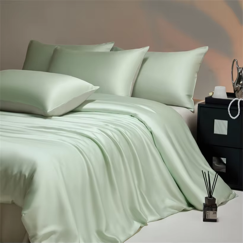 Silky Bedding Set Luxury Natural 100% Bamboo Duvet Cover Set Bedsheet Bed Linen Pillowcase Double Bed Sheet Set King Queen Size