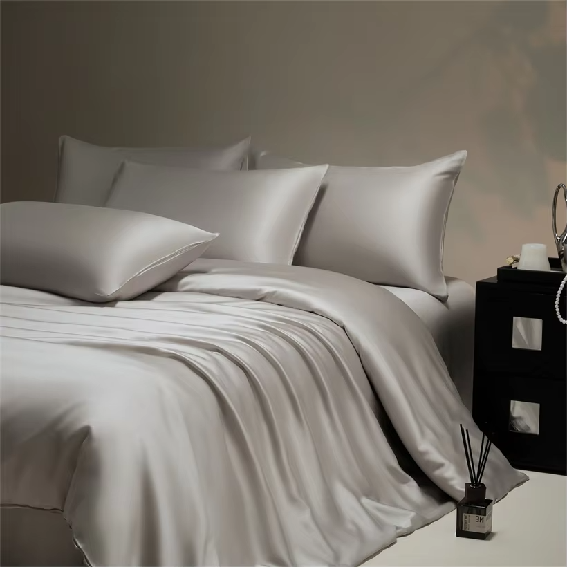Silky Bedding Set Luxury Natural 100% Bamboo Duvet Cover Set Bedsheet Bed Linen Pillowcase Double Bed Sheet Set King Queen Size