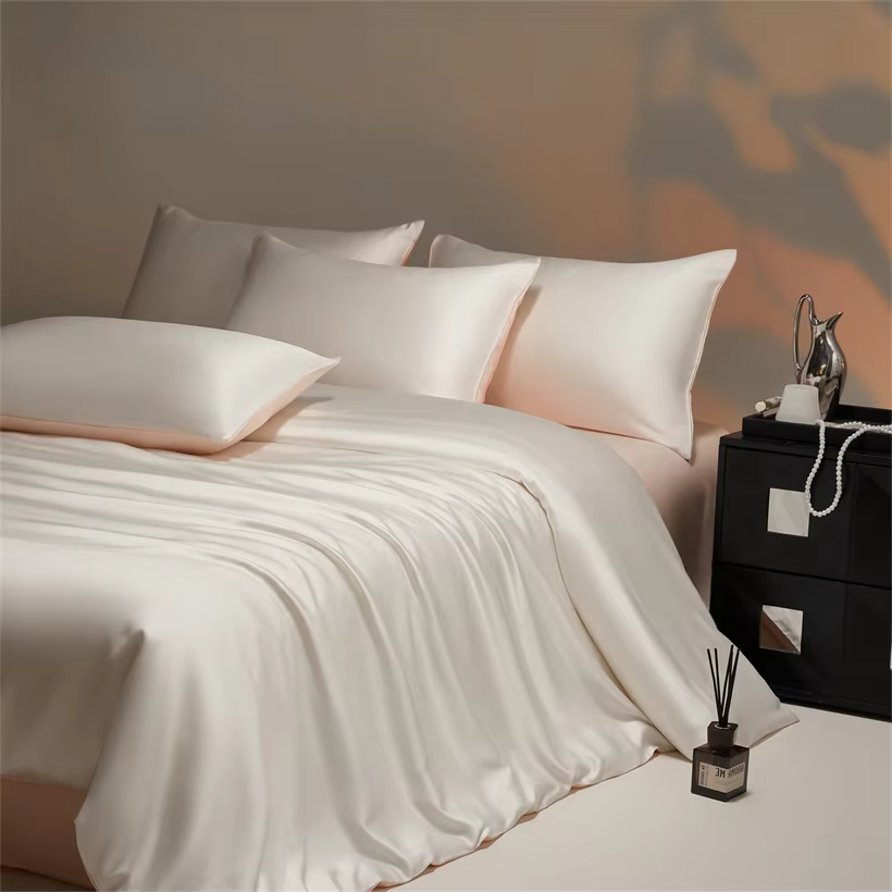 Silky Bedding Set Luxury Natural 100% Bamboo Duvet Cover Set Bedsheet Bed Linen Pillowcase Double Bed Sheet Set King Queen Size