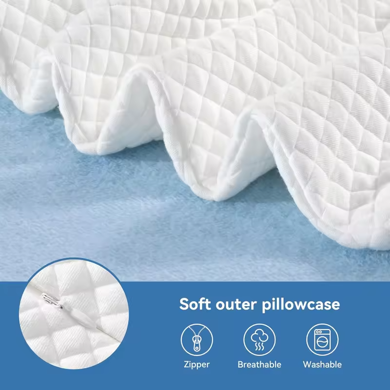 Sleeping Beauty Pillow Anti-Wrinkle Neck Protection Sleep Memory Foam Pillow Comfortable Soft Skin Care Bedding Cool Face Pillow