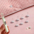 8pcs Set Universal Quilt Cover Fixer Line Easily Install Double-Sided Bed Sheet Fastener Cotton Quilt Fixer Buckle Home Use