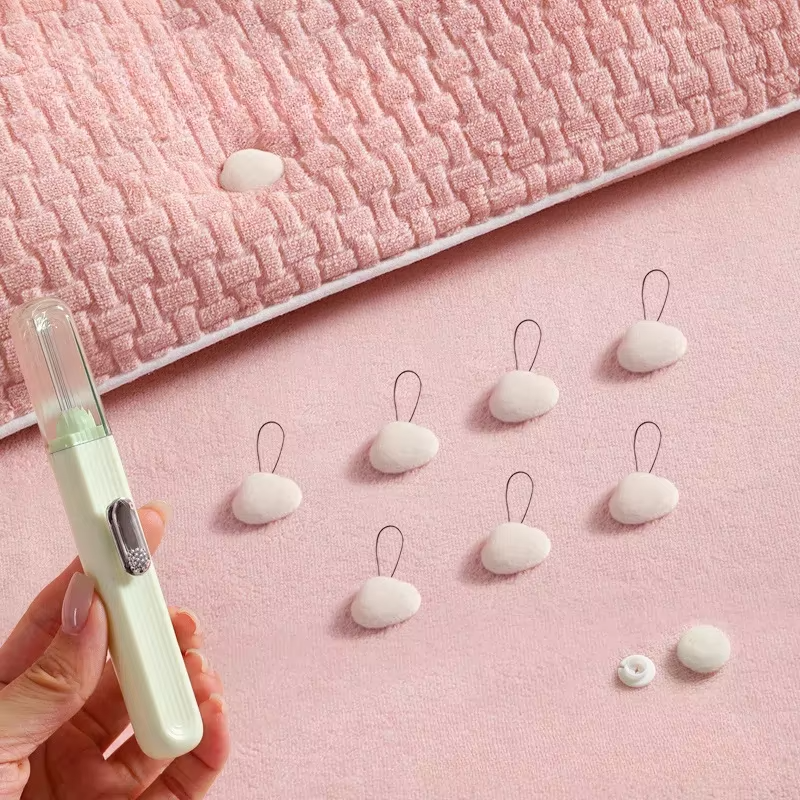 8pcs Set Universal Quilt Cover Fixer Line Easily Install Double-Sided Bed Sheet Fastener Cotton Quilt Fixer Buckle Home Use