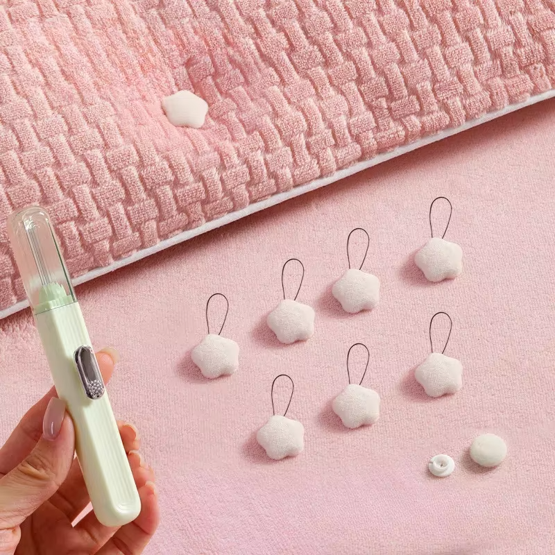 8pcs Set Universal Quilt Cover Fixer Line Easily Install Double-Sided Bed Sheet Fastener Cotton Quilt Fixer Buckle Home Use
