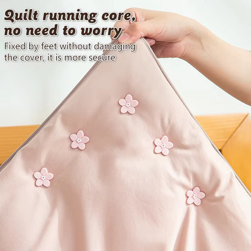 18PCS BedSheet Quilt Clip One Button Unlock Duvet Cover Fastener Clip Anti Slip Blanket Buckles Quilt Holder Fixator Grippers
